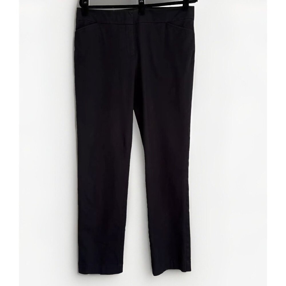 Eileen Fisher Black Organic Cotton Pants Women’s Medium Sustainable 35x31.5